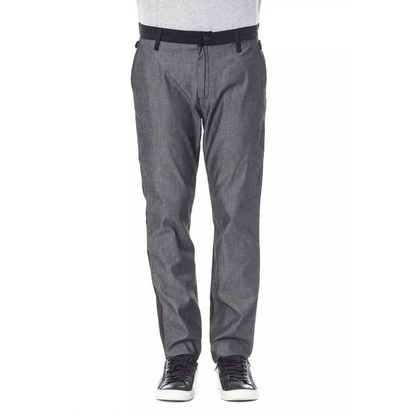 Verri Black Cotton Men's Pant