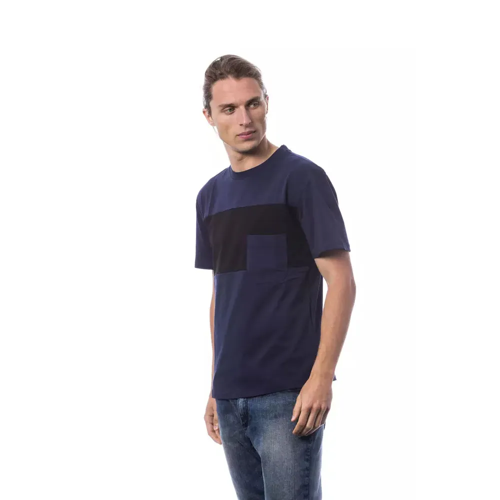 Verri Blue Cotton Men T-Shirt