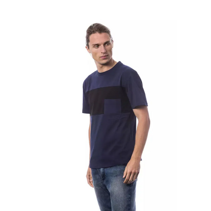 Verri Blue Cotton Men T-Shirt