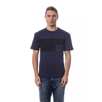 Verri Blue Cotton Men T-Shirt