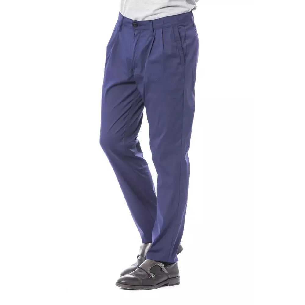Verri Blue Cotton Men's Chino Pant