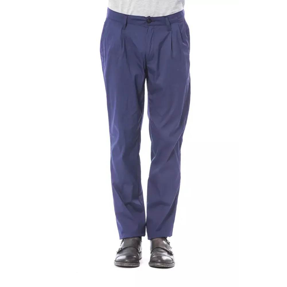 Verri Blue Cotton Men's Chino Pant