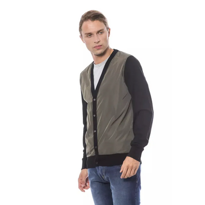 Verri Multicolor Wool Men Cardigan