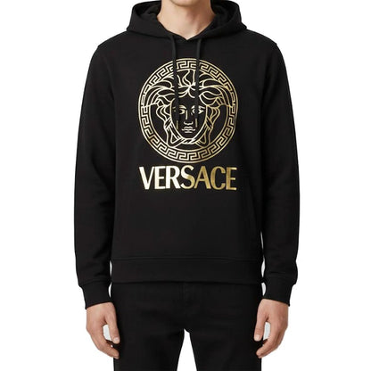 Versace Black Cotton Hoodie