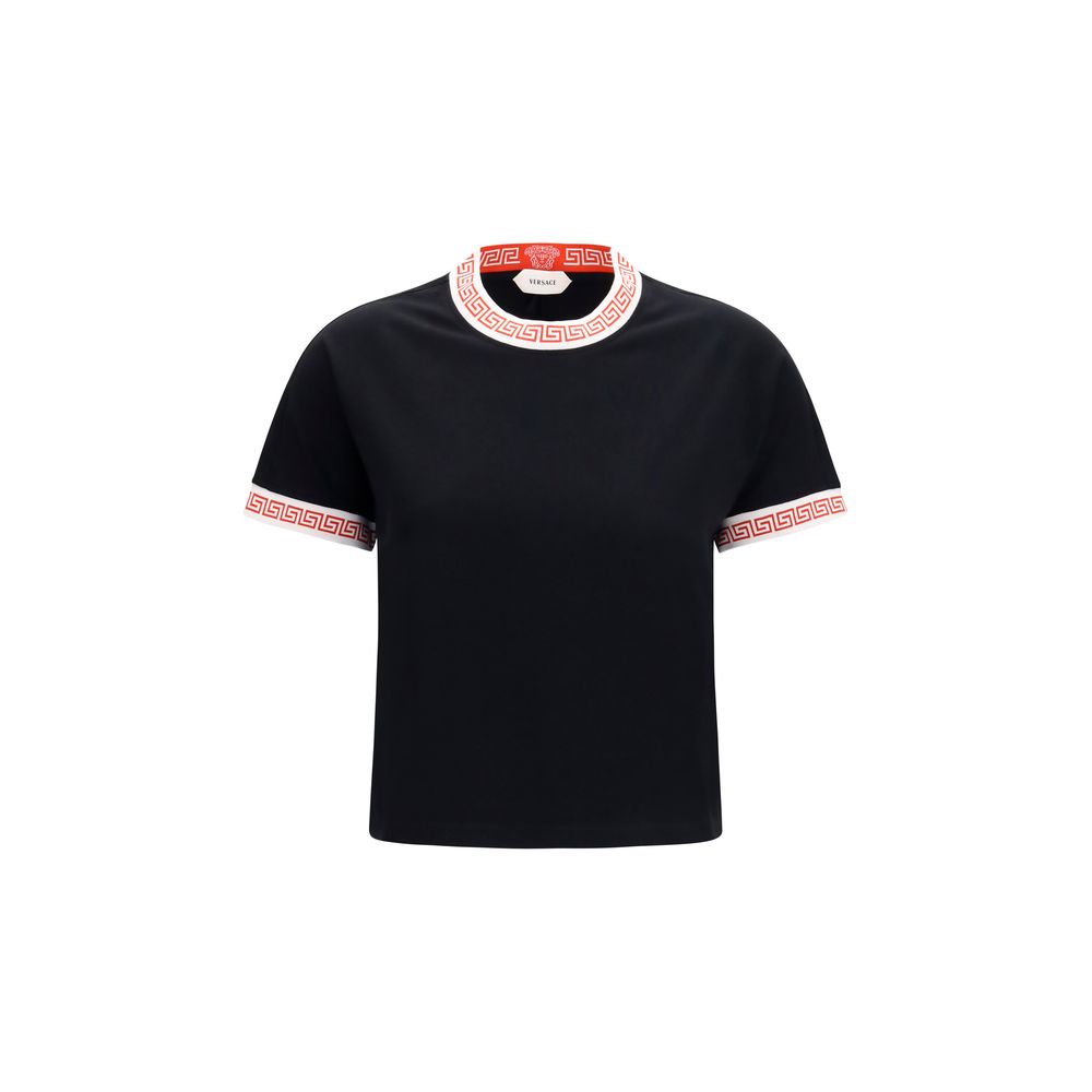 Versace Black Cotton T-Shirt