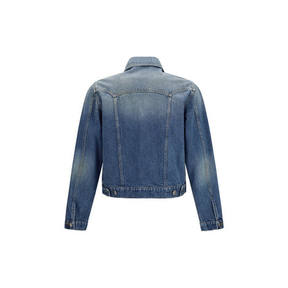 Versace Blue Cotton Denim Jacket