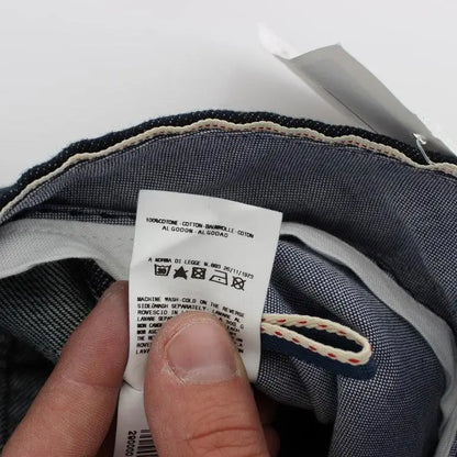 Acht Blue Cotton Regular Straight Fit Jeans