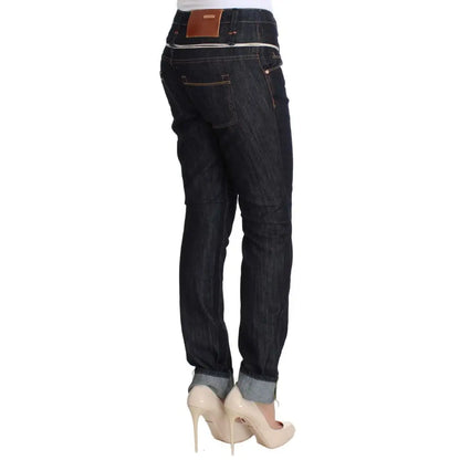 Acht Blue Denim Cotton Bottoms Straight Fit Jeans