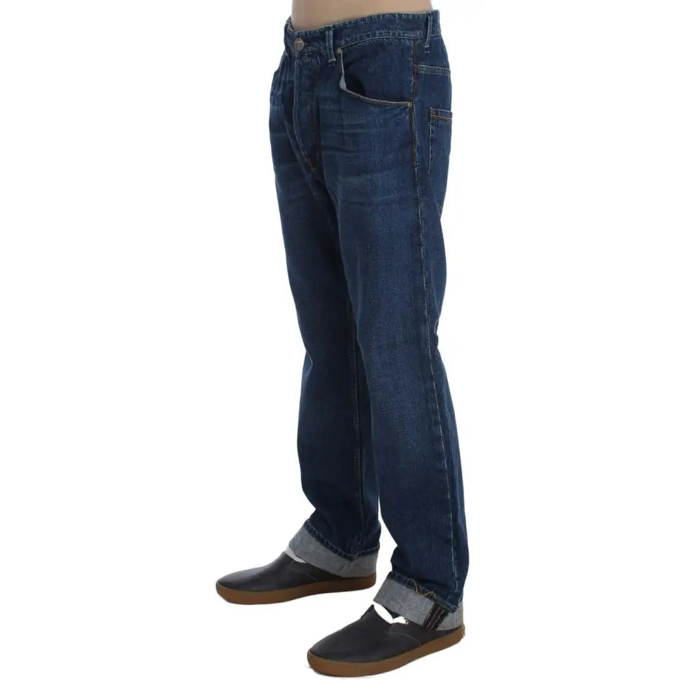 Acht Chic Baggy Loose Fit Blue Jeans for Men