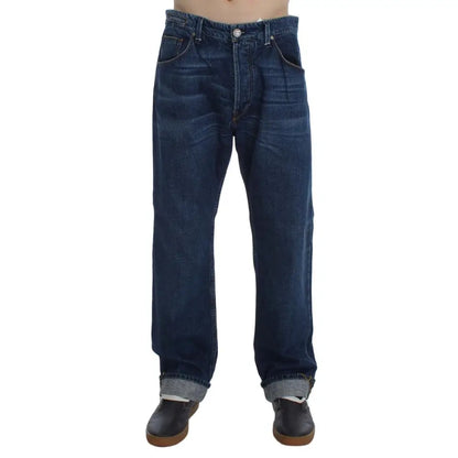 Acht Chic Baggy Loose Fit Blue Jeans for Men