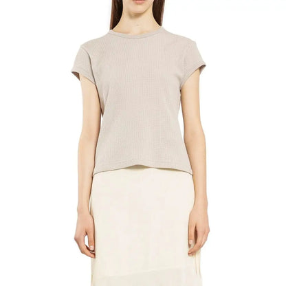 Acne Studios Beige Cotton Sleeveles T-Shirt