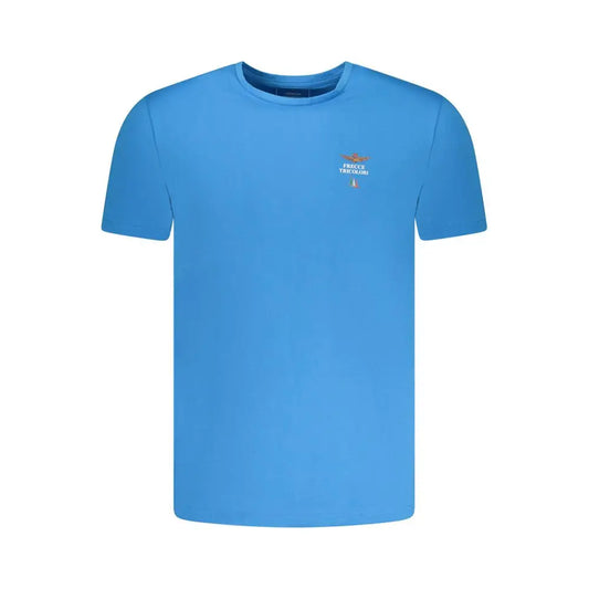 Camicia Aeronautica Militare Azzurro in cotone, azzurra con logo ricamato