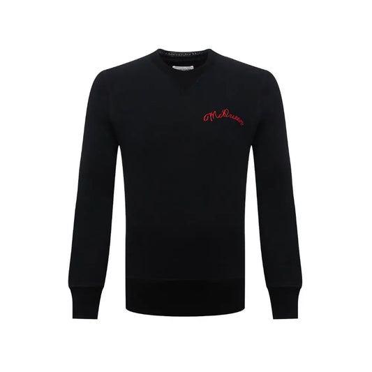 Alexander McQueen Black Cotton Sweatshirt