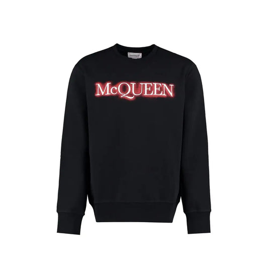 Alexander McQueen Black Cotton Sweatshirt