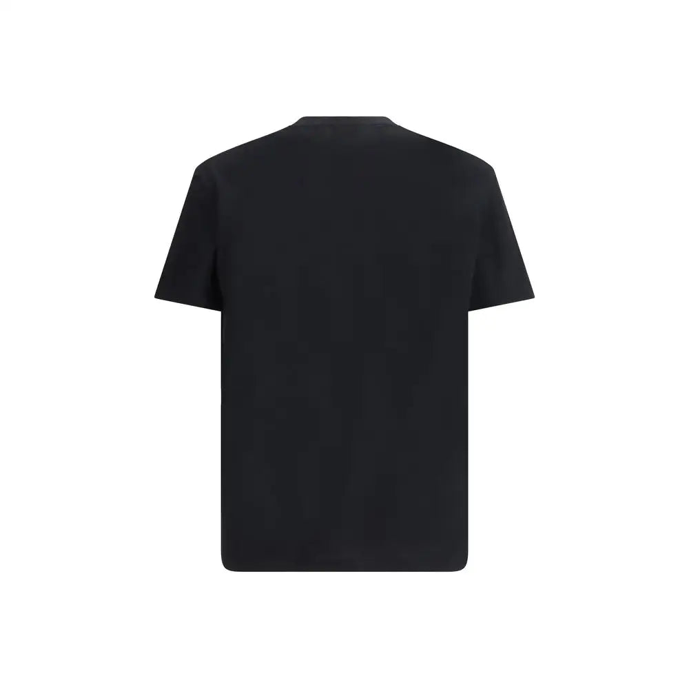 Alexander McQueen black cotton t-shirt with crew neck