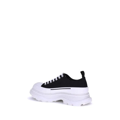Alexander McQueen sorte gummi atletiske sneakers i sort