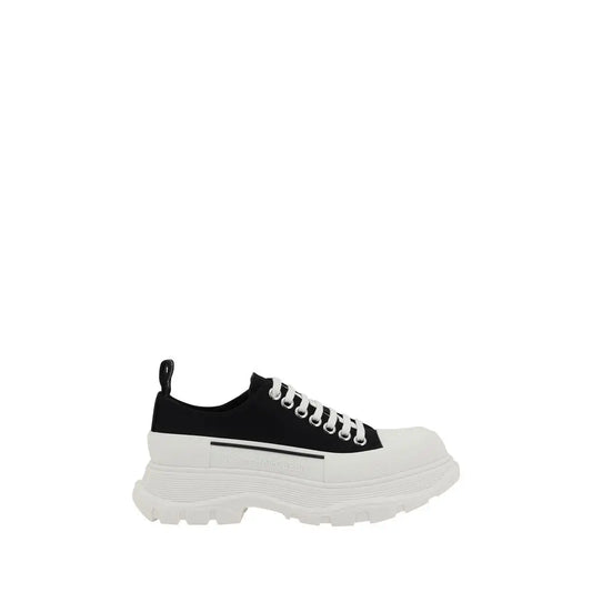 Sort Alexander McQueen Tread Slick sneakers i sort-hvid med chunky sål