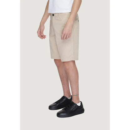 Armani Exchange Beige Cotton Bermuda