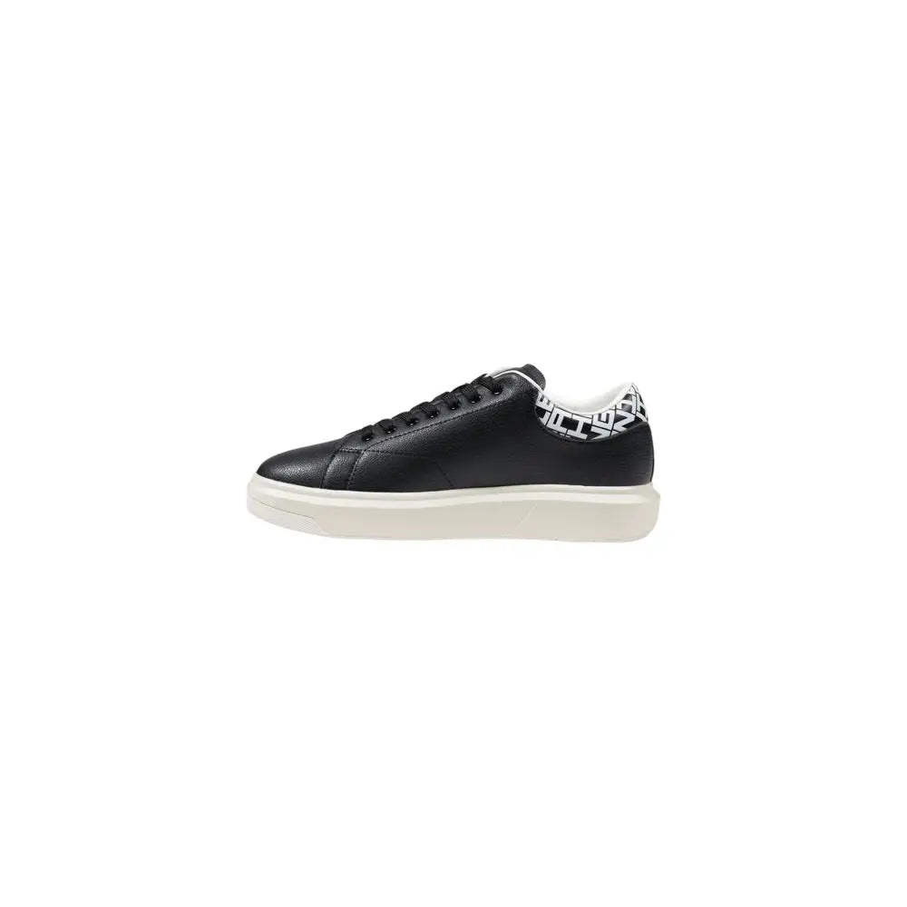 Armani Exchange Black And White Leather Sneakers - Sneakers