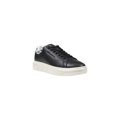Armani Exchange Black And White Leather Sneakers - Sneakers