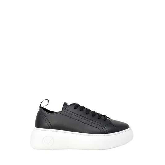 Armani Exchange sorte lækre sneakers med hvid platform sål
