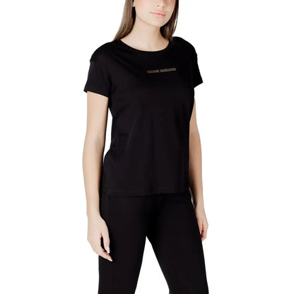 Armani Exchange Black Cotton T-Shirt