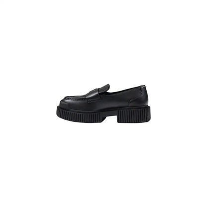 Armani Exchange Black Leather Platform