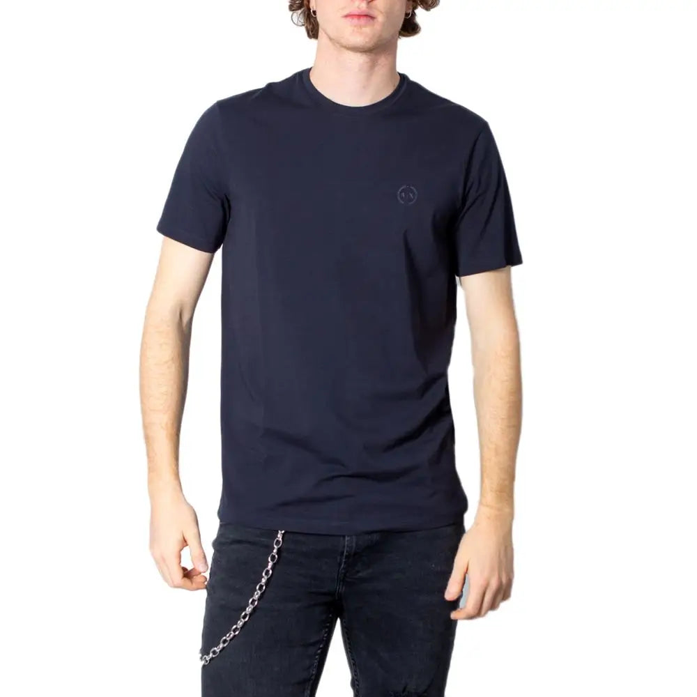 Armani Exchange Blue Cotton Clothing