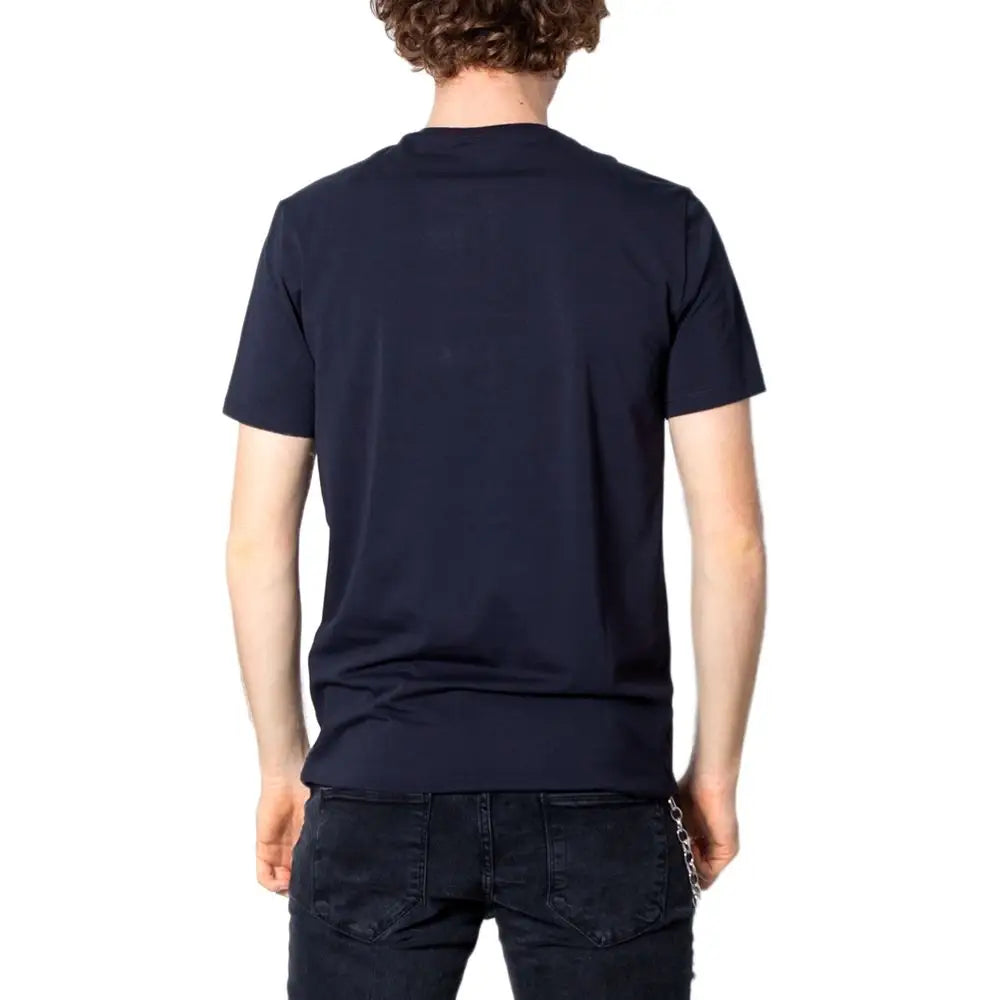 Armani Exchange Blue Cotton Clothing