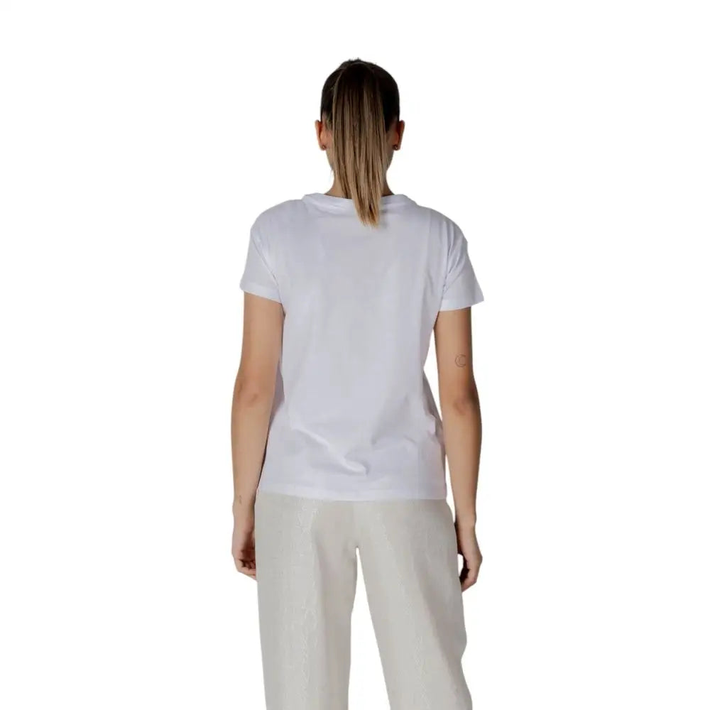Armani Exchange White Cotton T-Shirt