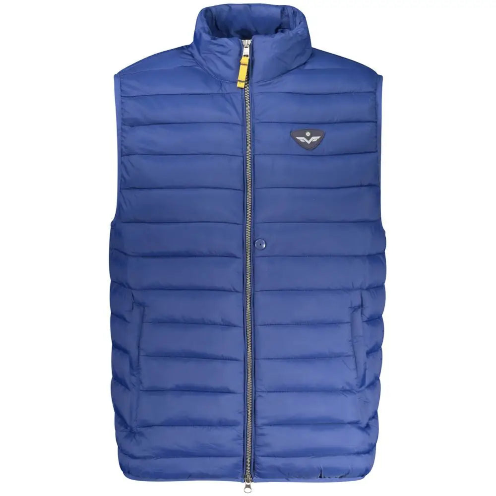 Armata di Mare Mare Blu royal blue puffer vest med høj krave