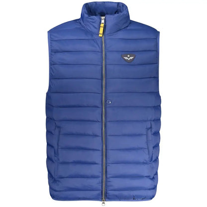 Armata di Mare Mare Blu royal blue puffer vest med høj krave