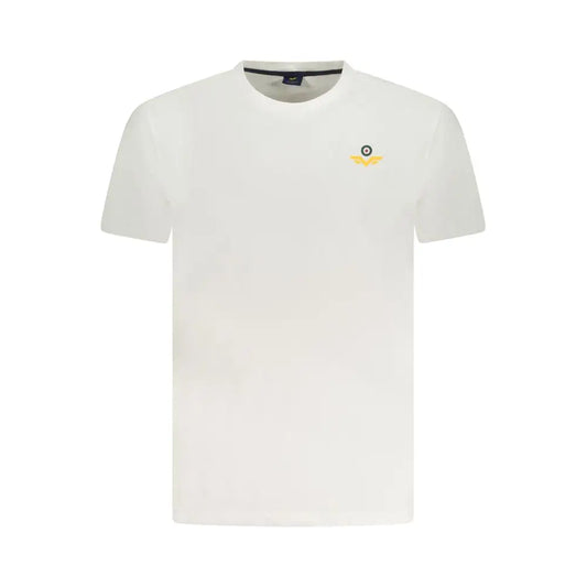 Armata di mare white cotton men t-shirt with yellow black logo