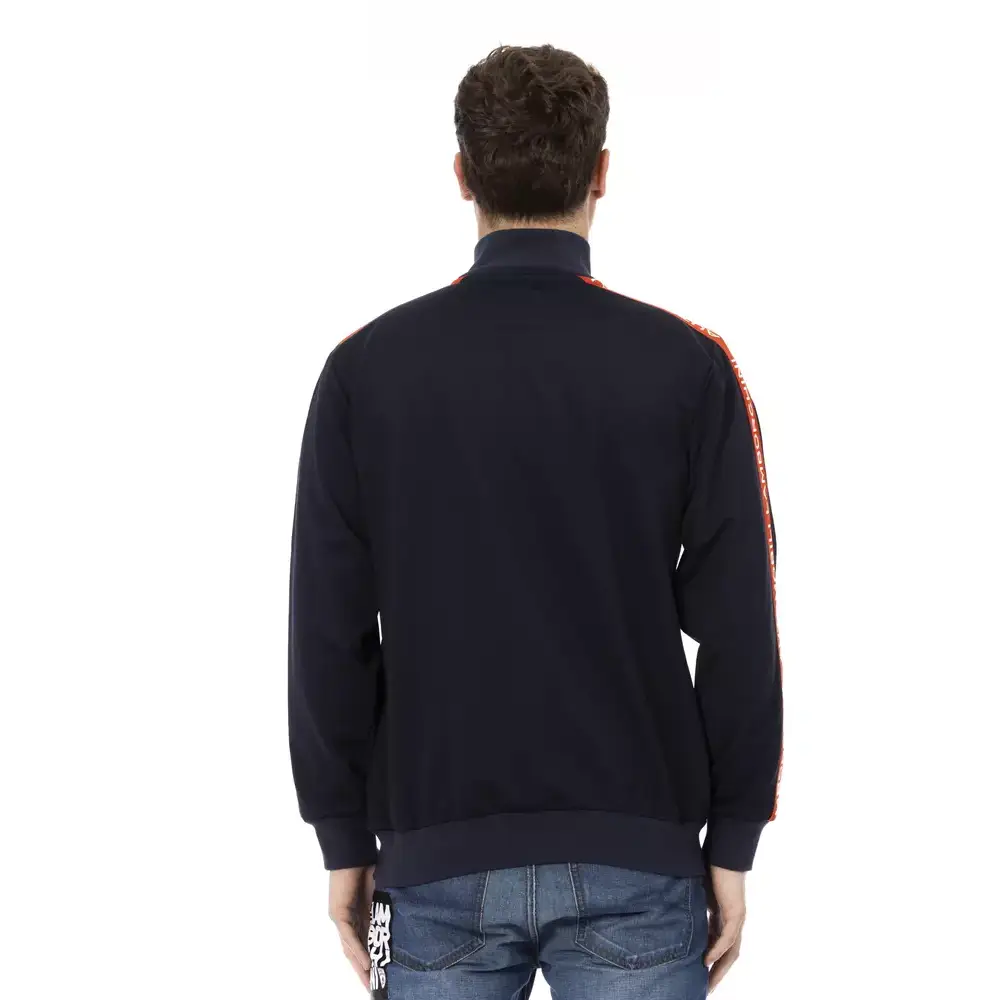 Automobili Lamborghini Blue Polyester Men Sweatshirt