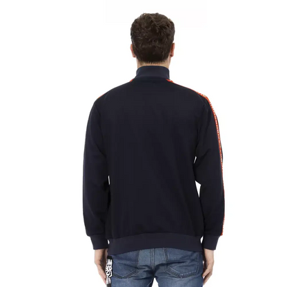 Automobili Lamborghini Blue Polyester Men Sweatshirt