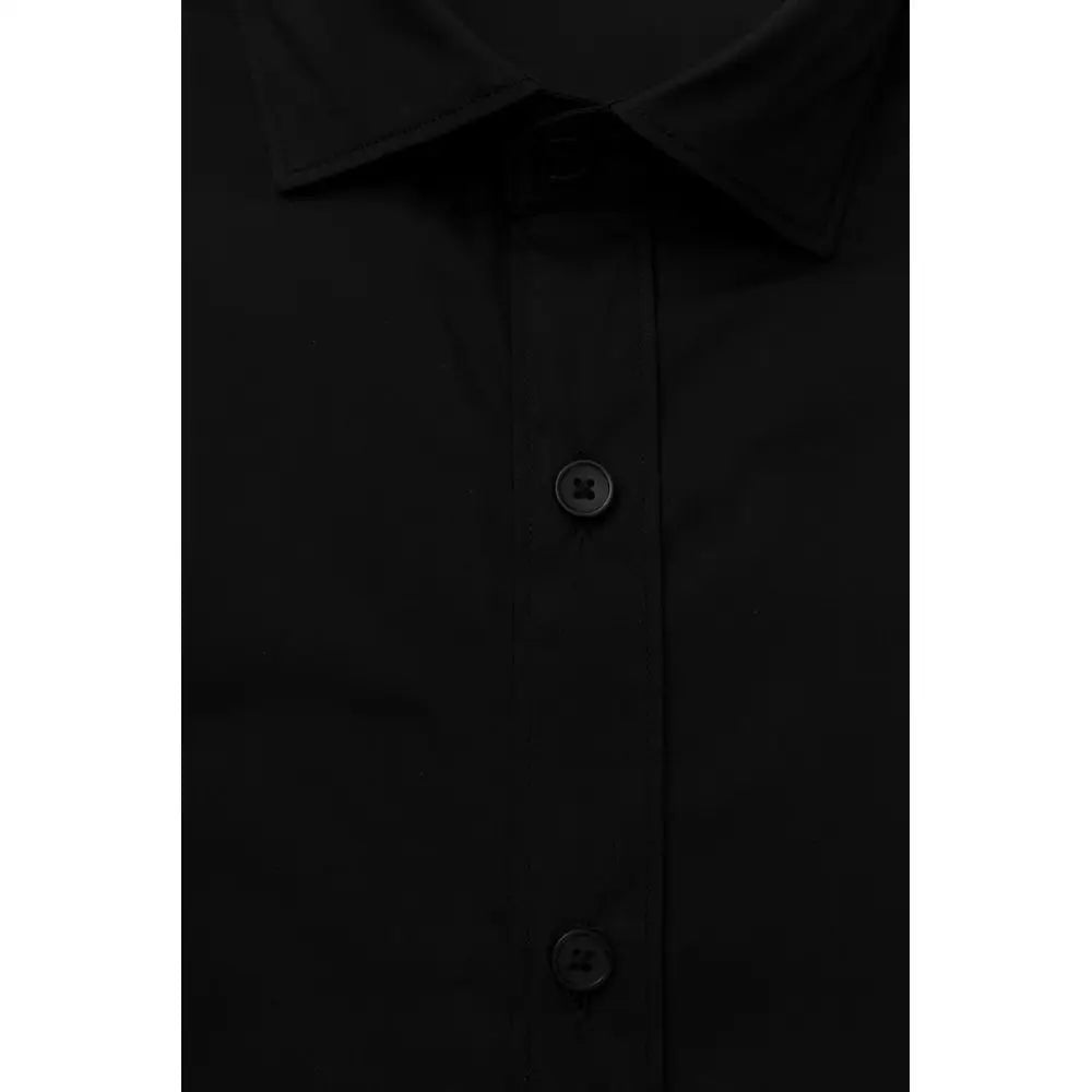 Bagutta Black Cotton Men’s Shirt - Skjorte