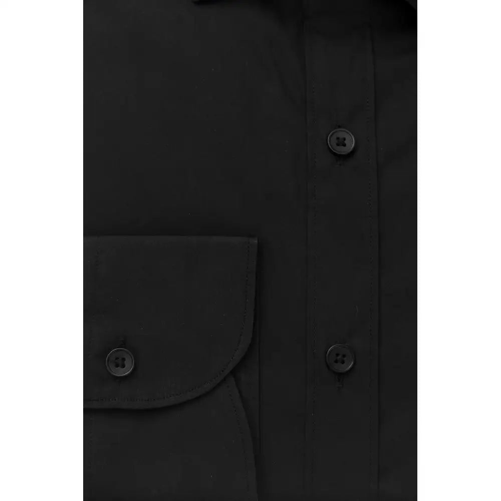 Bagutta Black Cotton Men’s Shirt - Skjorte