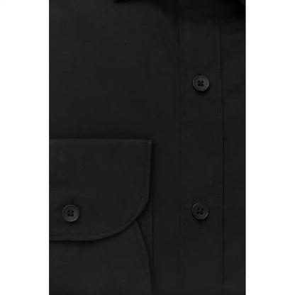 Bagutta Black Cotton Men’s Shirt - Skjorte