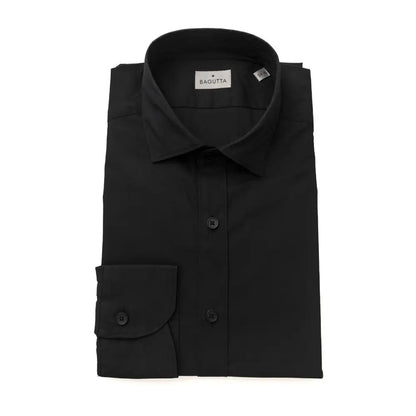 Bagutta Black Cotton Men’s Shirt - Skjorte