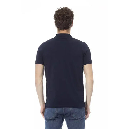Baldinini Trend Blue Cotton Men Polo Shirt