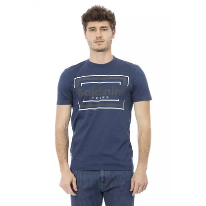 Baldinini Trend Blue Cotton Men T-Shirt