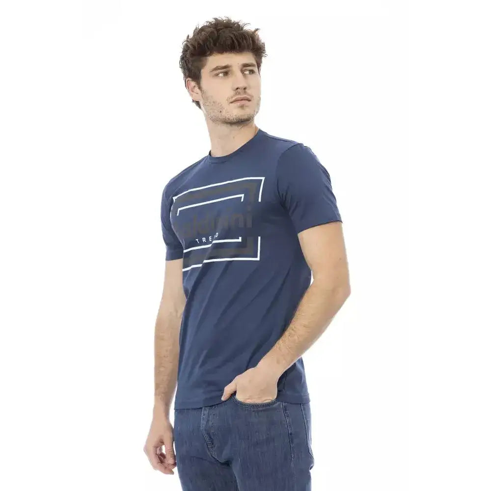 Baldinini Trend Blue Cotton Men T-Shirt
