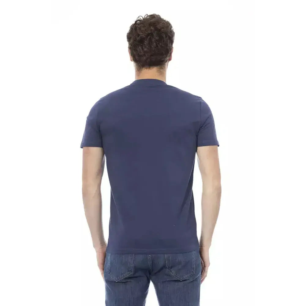 Baldinini Trend Blue Cotton Men T-Shirt