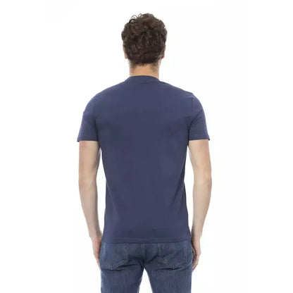 Baldinini Trend Blue Cotton Men T-Shirt