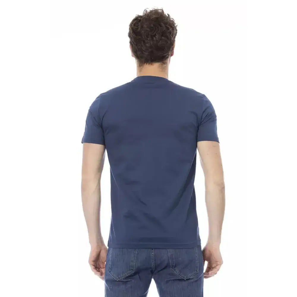 Baldinini Trend Blue Cotton Men T-Shirt