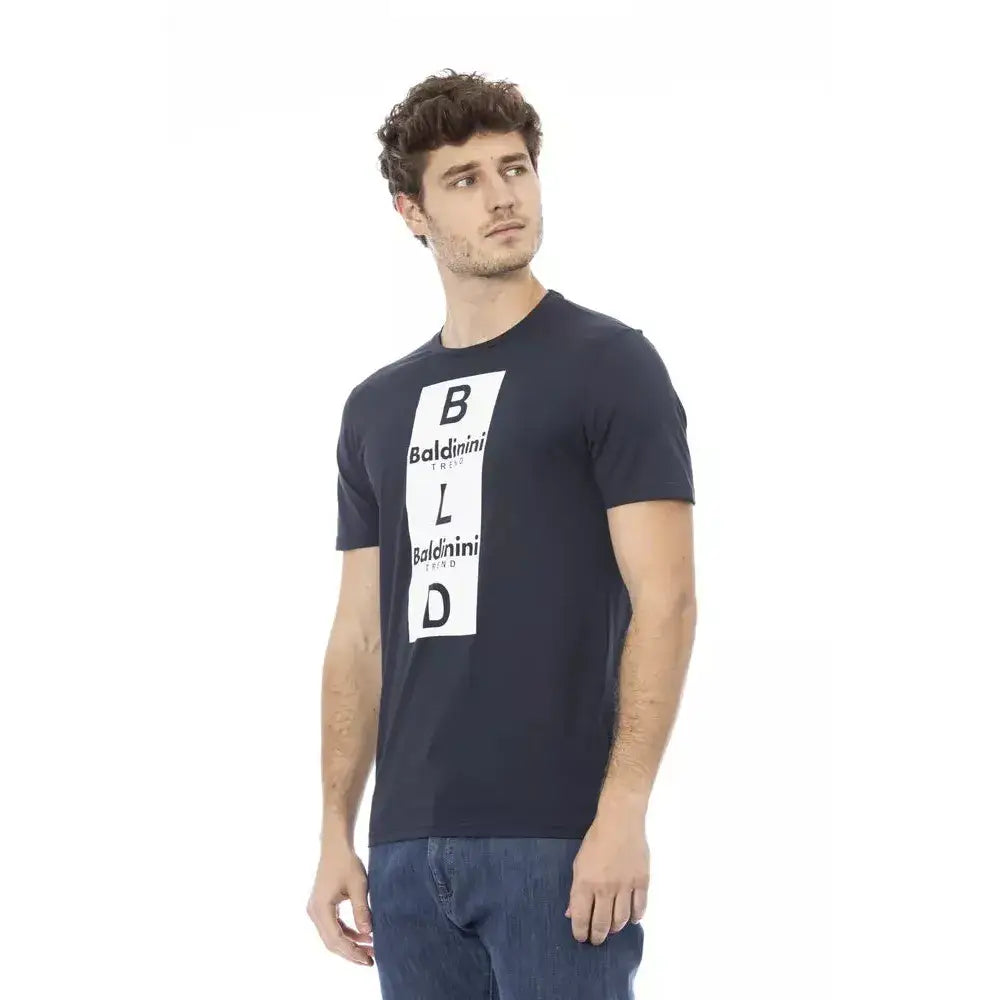 Baldinini Trend Blue Cotton Men T-Shirt