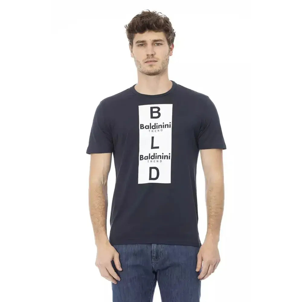 Baldinini Trend Blue Cotton Men T-Shirt