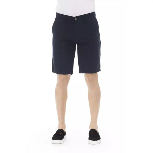 Baldinini Trend Blue Cotton Men's Bermuda Short
