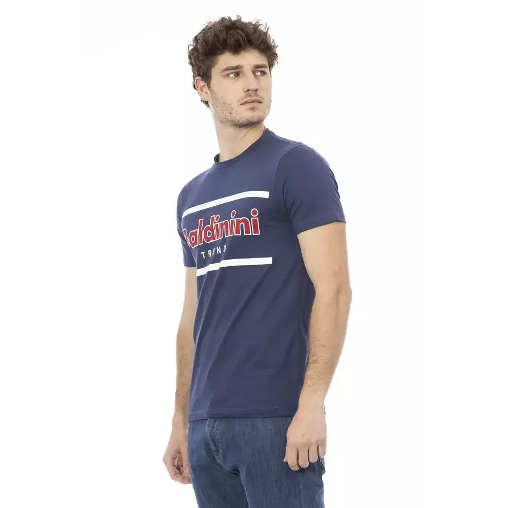 Baldinini Trend Blue Cotton Men's T-Shirt