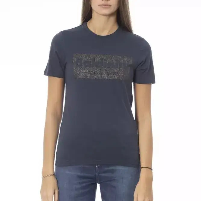 Baldinini Trend Blue Cotton Women T-Shirt